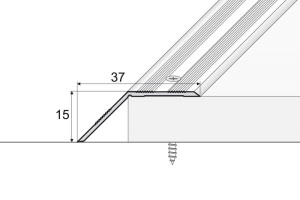 kątownik dylatacyjny a39  LISTWA DYLATACYJNA najazdowa EFFECTOR - A39 90cm