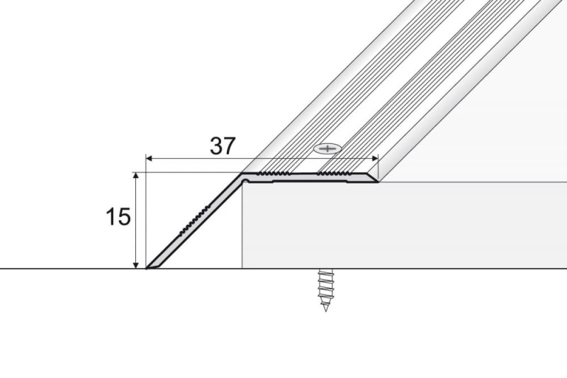 kątownik dylatacyjny a39  LISTWA DYLATACYJNA najazdowa EFFECTOR - A39 90cm