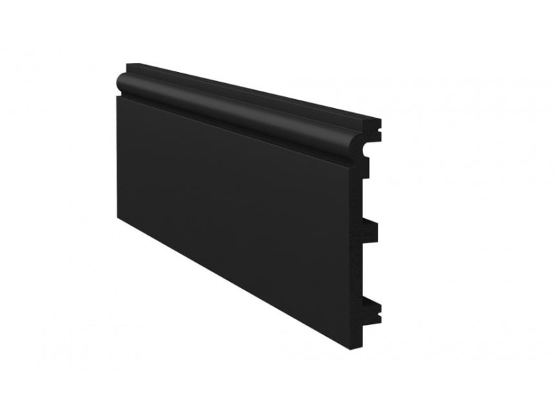 Listwa przypodłogowa styrodurowa czarna 12 cm