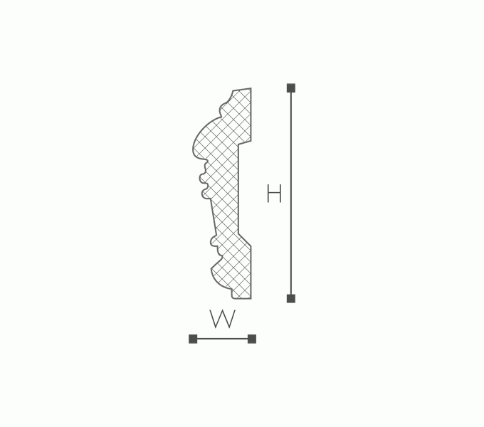 listwa ozdobna na ścianę profil, sztukateria dekoracyjna, NMC Z31.gif