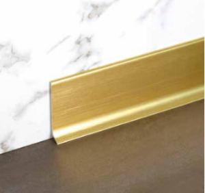 Listwa aluminiowa złota szczotkowana 6 cm 270 cm
