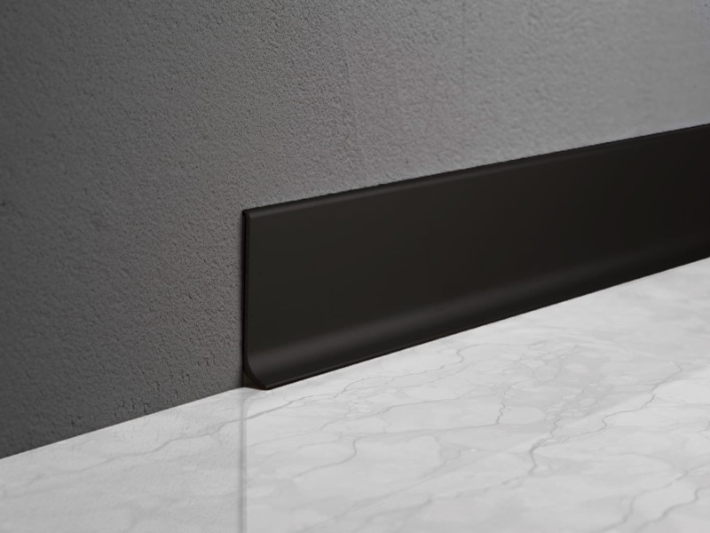 Listwa Przypodłogowa Aluminiowa Czarna 8 cm 270 cm Profilitec