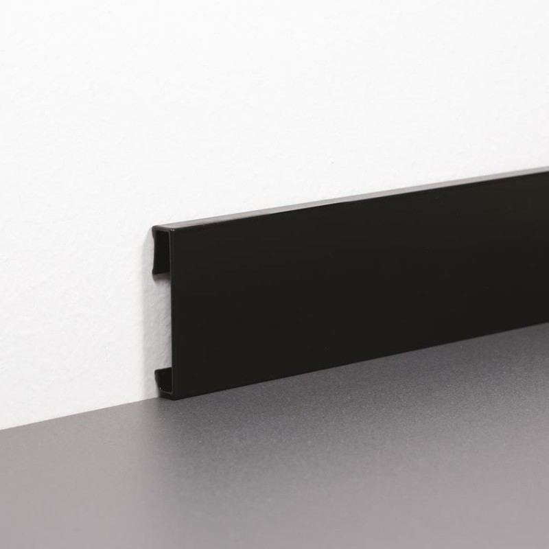 Listwa aluminiowa czarna kwadratowa 8 cm