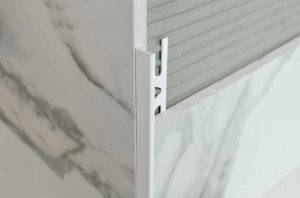 KJ100AM11 Listwa aluminiowa krawędziowa do płytek 12,5 mm biała matowa 270 cm Profilitec