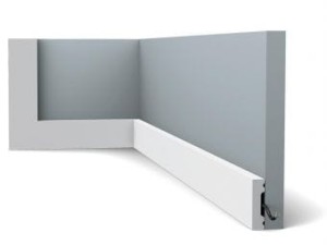 aranżacja  Niskiej listwy przypodłogowej FD7S NMC 70x15mm