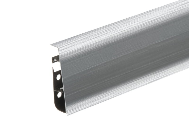 cezar listwa przypodłogowa pcv aluminium szczotkowana HI-LINE 201