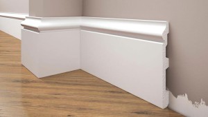 Listwa przypodłogowa  biała styrodurowa 11,7 CM