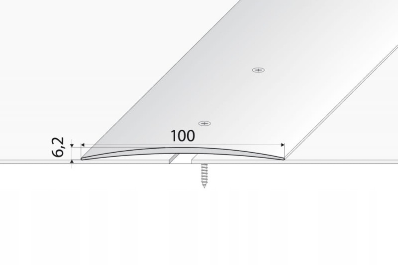 rysunek techniczny listwy progowej szerokiej drewnopodobnej