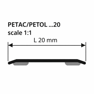 listwa progowa klejona 20mm