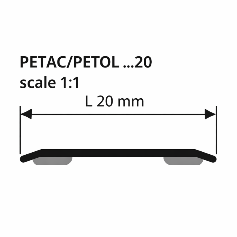 listwa progowa klejona 20mm