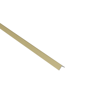 Kątownik złoty szczotkowany równoramienny mały 10x10