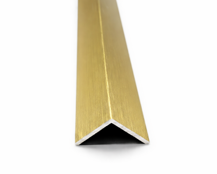 kątownik 20x20 aluminiowy złoty szczotkowany