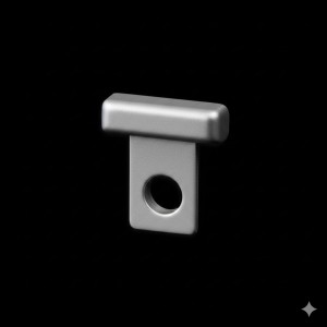 kostka do listwy narożnej 8mm profilitec srebro