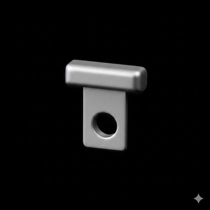 kostka do listwy narożnej 8mm profilitec srebro