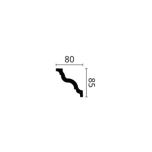 listwa przysufitowa sztukateryjna 85x80mm.webp