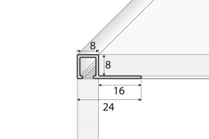 listwa zakończeniowa do glazury a86  EFFECTOR