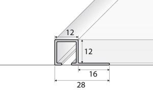 listwa zakończeniowa 12mm a88 EFFECTOR  Profil zakończeniowy