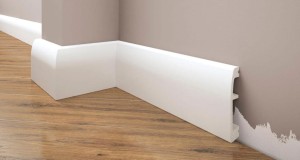 Listwa przypodłogowa  biała styrodurowa 6,9cm