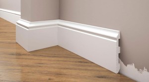 Listwa przypodłogowa  biała styrodurowa7,9 CM