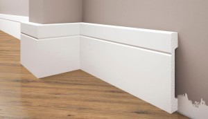 Listwa przypodłogowa  biała styrodurowa 10,8 CM